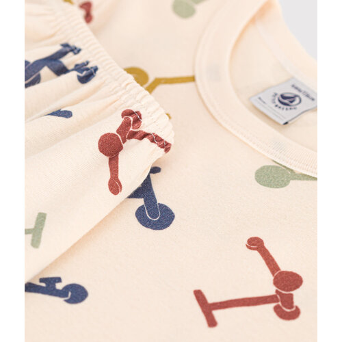 petit bateau Katoenen pyjamashort in stepprint