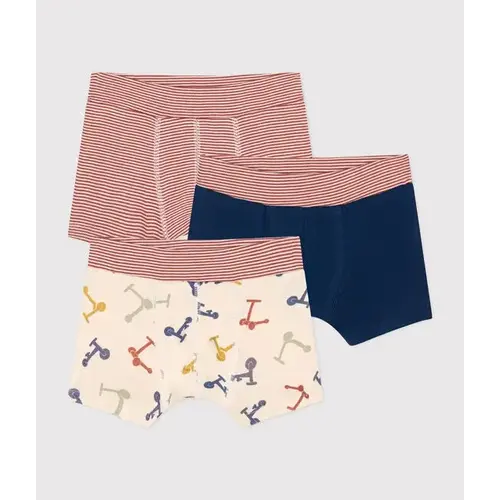 petit bateau Set van 3 boxers met stepprint