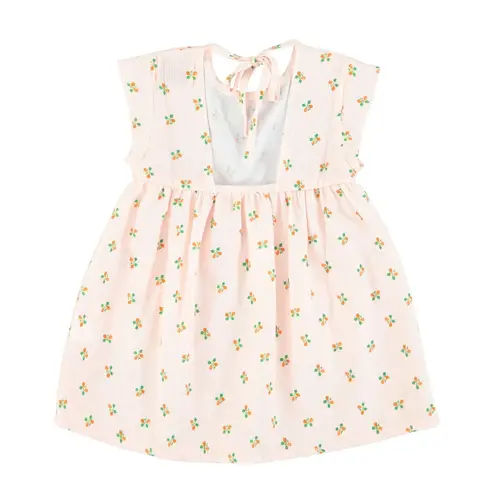 piu piu chick short dress | light pink stripes w/ little flowers