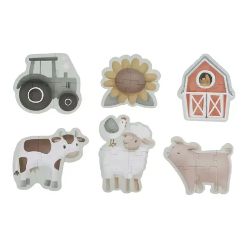 little dutch 6 in 1 puzzel Little Farm