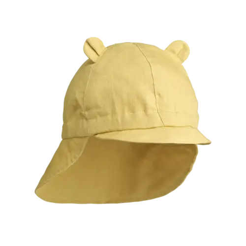 liewood Gorm linen sun hat with ears crispy corn