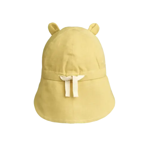 liewood Gorm linen sun hat with ears crispy corn