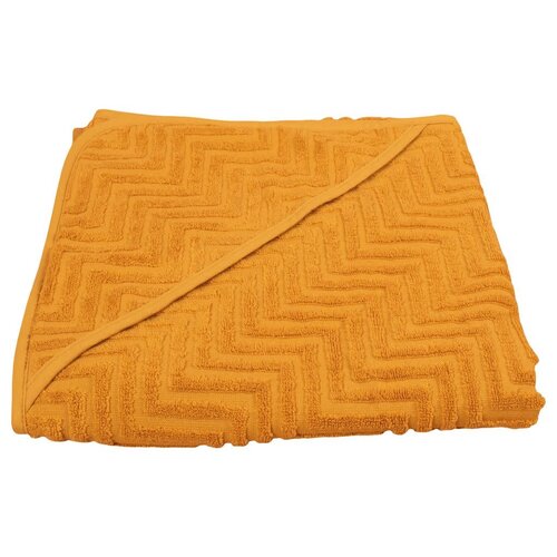 filibabba Hooded towel zigzag mustard