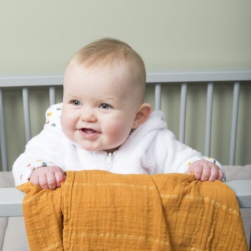 baby's only Super soft swaddle 100x120 cm sparkling ochre