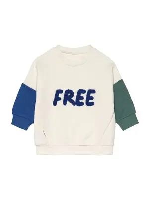 lassig Kids Sweater GOTS Little Gang Free milky