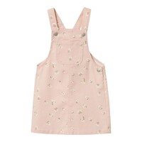 nmfjessie twill dress sepia rose floral