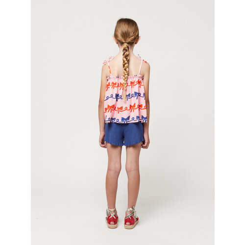 bobo choses Ribbon Bow all over woven top