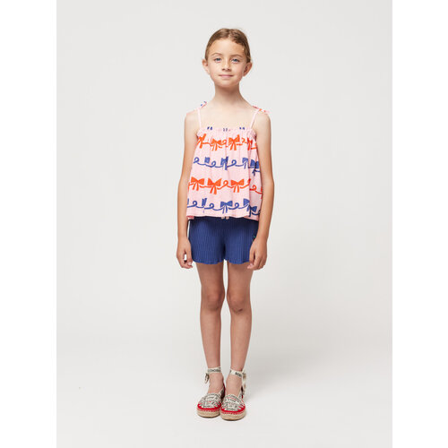 bobo choses Ribbon Bow all over woven top