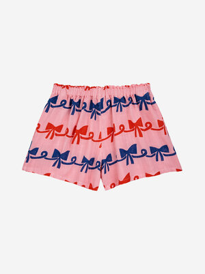 bobo choses Ribbon Bow all over woven shorts