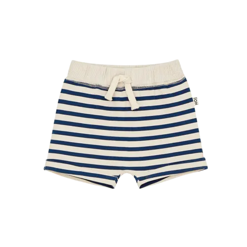 house of jamie Baby boys bermuda deep blue lines