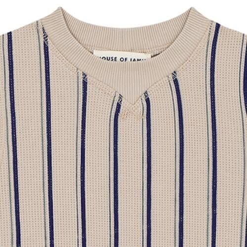 house of jamie Ribbed tee vertical stripes