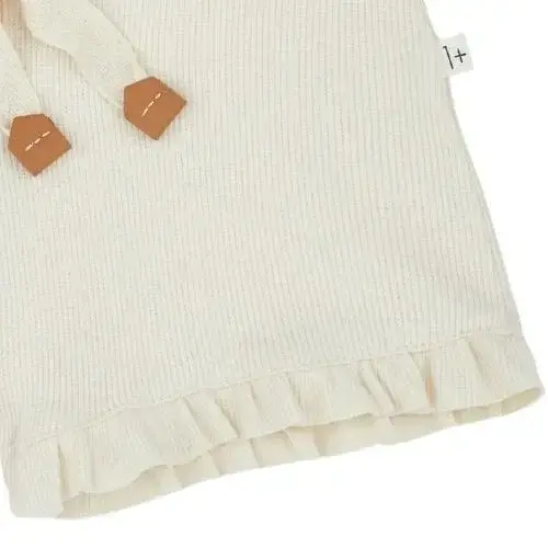 one more in the family Maixa plain rib jersey short ivory