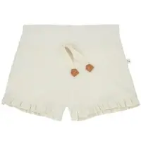 Maixa plain rib jersey short ivory