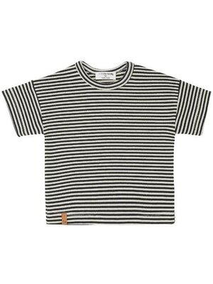 one more in the family Aristide striped rib jersey s.sleeve t-shirt anthracite