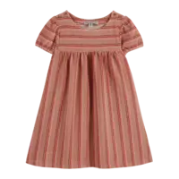 Terry dress rayure rosette