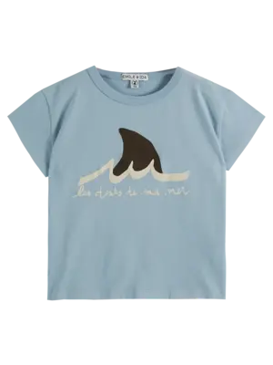 emile et Ida Baby tee shirt flocon les dents de ma mer