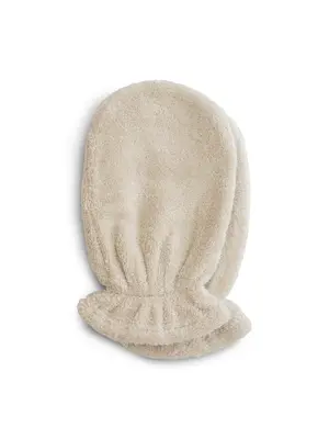 mushie Organic Cotton Bath Mitt 2-Pack fog