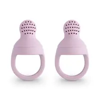 silicone fresh food feeders - soft lilac