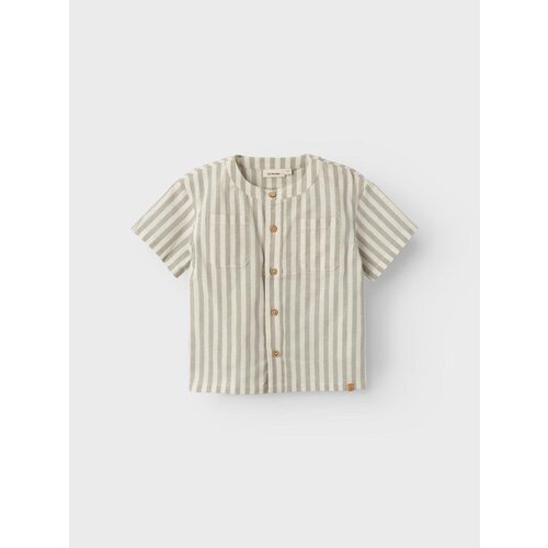 lil' atelier nmmdino ss loose shirt turtledove