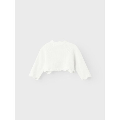 name it nbfdelli ls knit bolero bright white