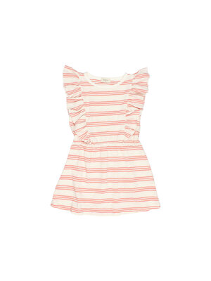 buho Stripes dress rose clay