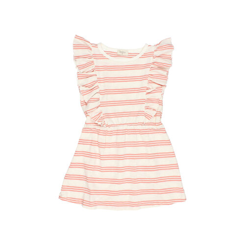 buho Stripes dress rose clay