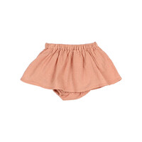 BB lurex plumeti skirt- culotte rose clay