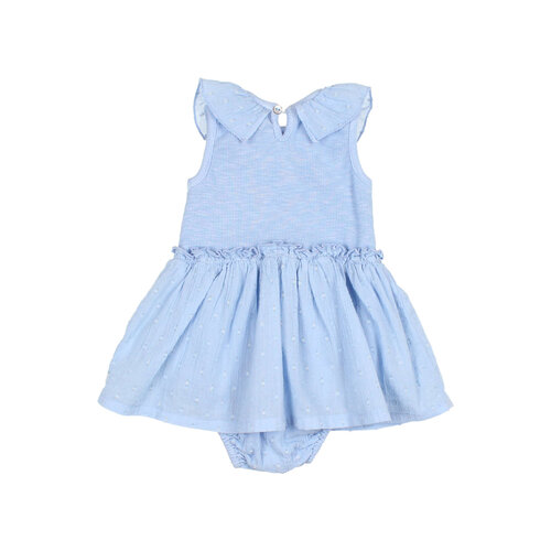 buho BB lurex plumeti combi dress placid blue