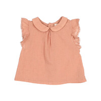 BB lurex plumeti blouse rose clay