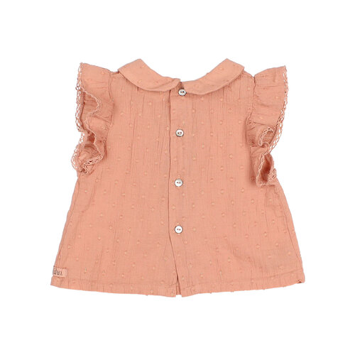 buho BB lurex plumeti blouse rose clay