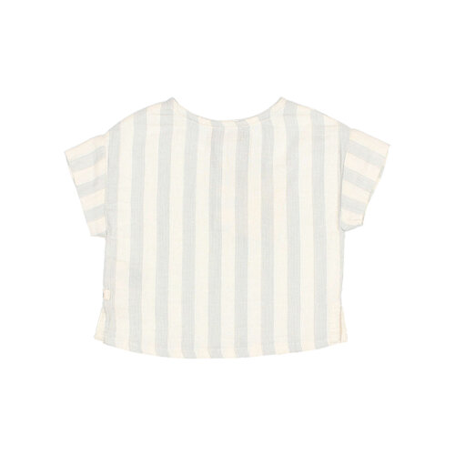 buho BB stripes shirt sky grey