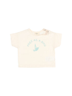 buho BB bird t-shirt talc