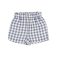 BB gingham shorts blue stone