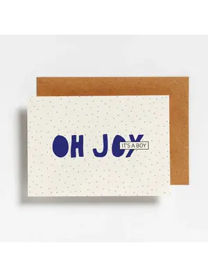 hello august Postcard - Oh joy, it's a boy