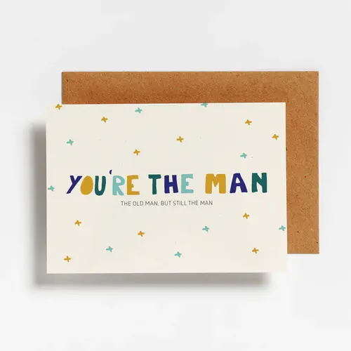 hello august Postcard - you're the man