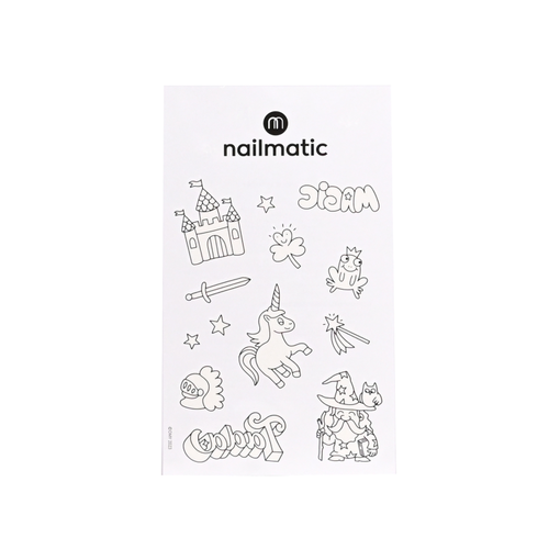 nailmatic 12 Temporary Coloring Tattoos - Magic world