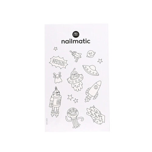 nailmatic 12 Temporary Coloring Tattoos - Galaxy