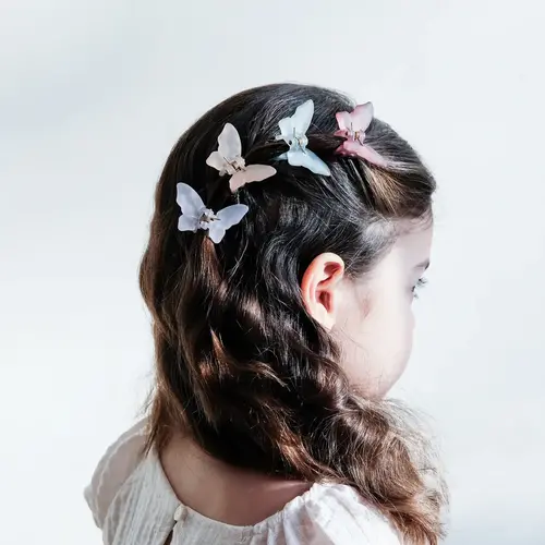 mimi & lula Frosted butterfly clips