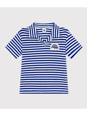 petit bateau Gestreepte polo in badstof surf/avalanche