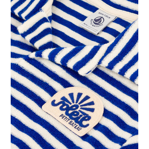 petit bateau Gestreepte polo in badstof surf/avalanche