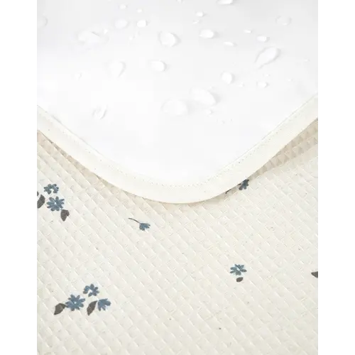 nobodinoz Mozart waterproof changing pad 68X50 lily blue