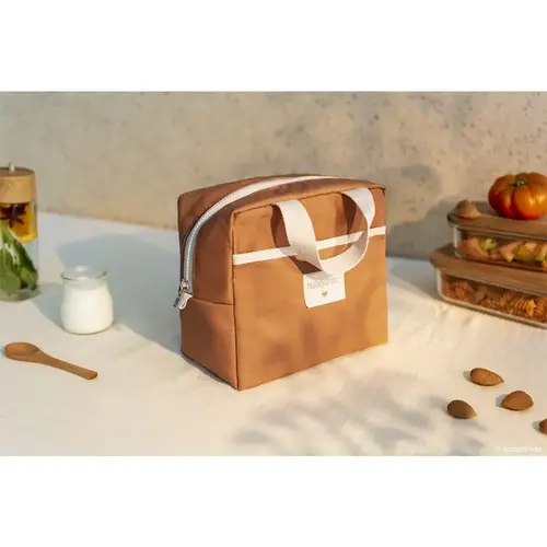 nobodinoz SUNSHINE INSULATED LUNCH BAG cinnamon