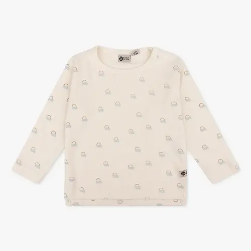 daily7 Organic T-shirt Longsleeve Sunset Rib | Cream