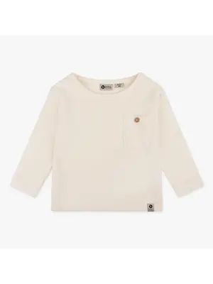 daily7 Organic T-shirt Longsleeve Pocket | Cream