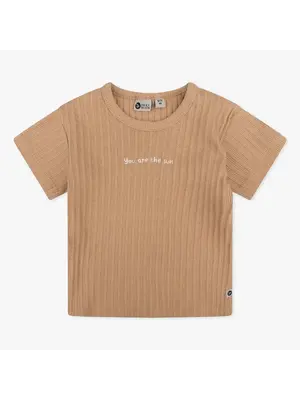 daily7 Organic T-shirt Shortsleeve Rib | Camel sand