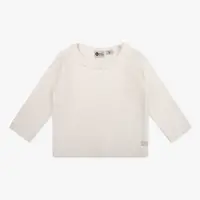 Organic T-shirt Longsleeve Fancy Rib | Cream