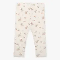 Organic Legging Rib Berry Print | Cream