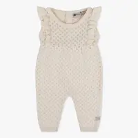 Knitted Sleeveless Jumpsuit | Cream