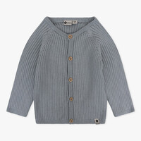 Knitted Cardigan | Grey Blue