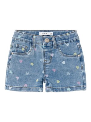 name it salli slim dnm short 3555 multico hearts